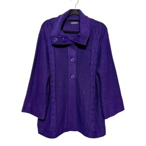 Effeci Dark Academia Regal Goth Coatigan Womens Size 3X Countryside Timeless